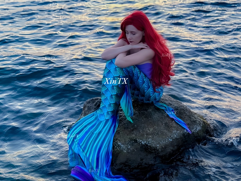 Anime Cosplay Girl Photo - ГОРЯЧАЯ НОВИНКА! Купальник-хвост русалки для взрослых,