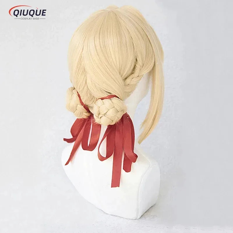 Violet Evergarden Dress - Парик Violet Evergarden: коса-хвост, блонд, термостойкий,