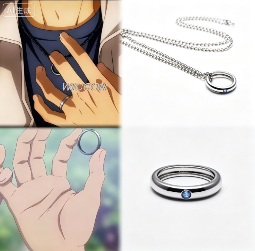 Anime Cosplay To Buy - Женские кольца в стиле аниме, ожерелье