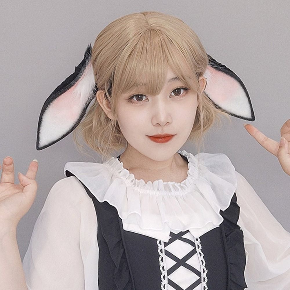 Anime Cosplay Girl Photo - Аниме-повязка на голову с заячьими ушками,