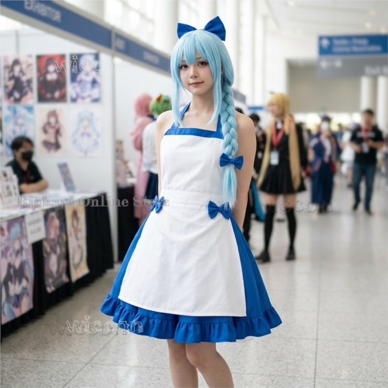 Zenos Anime Cosplay - Платье горничной Zeno Ushirono Natsu Blue