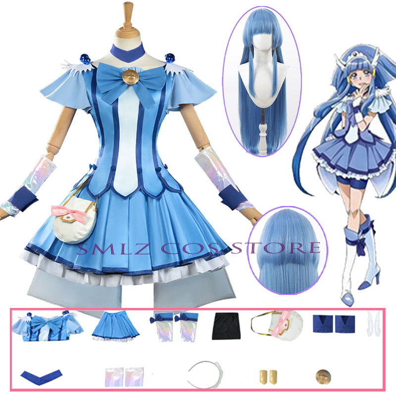 Anime Cosplay Wigs - Костюм для косплея Cure Beauty: платье,