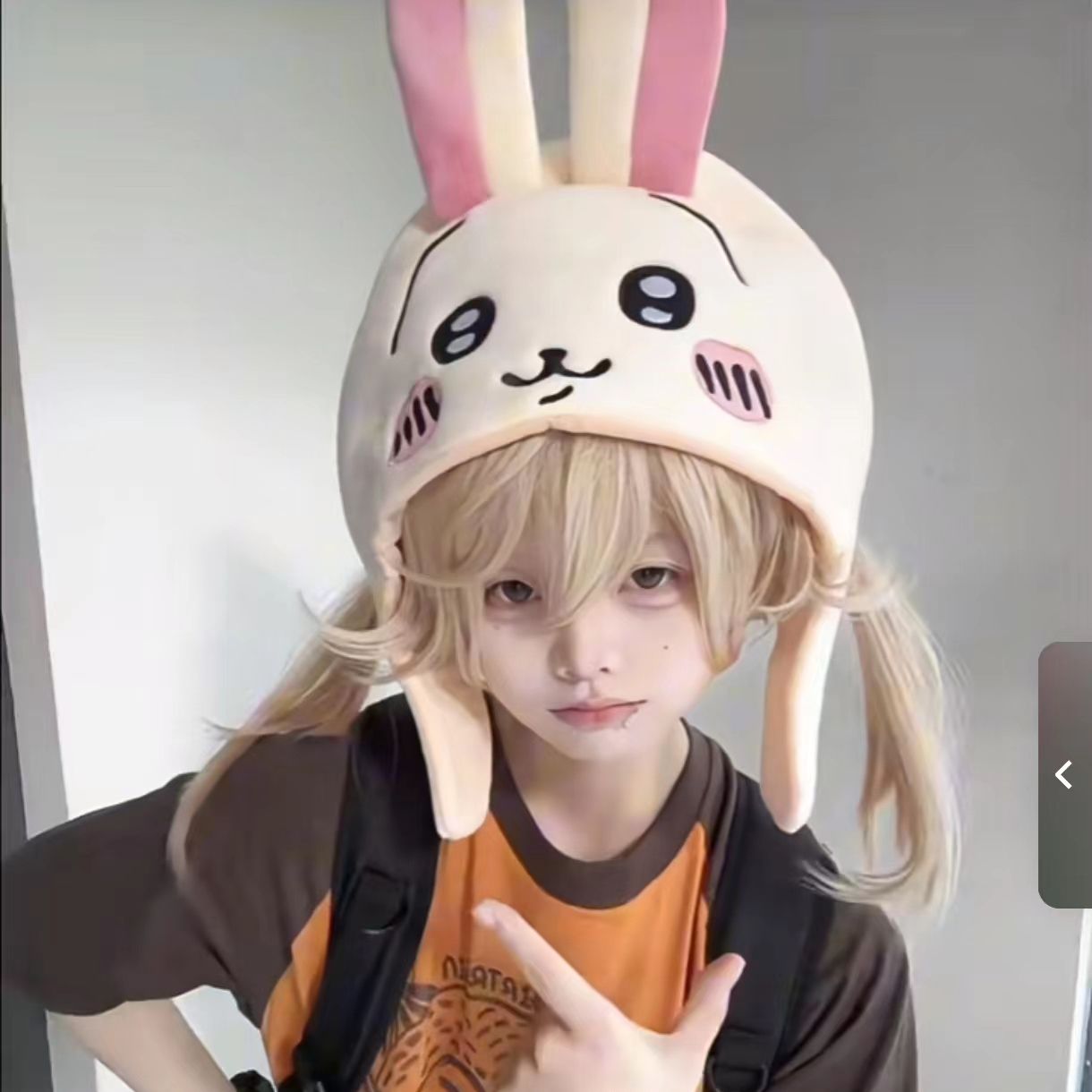 Chiikawa Hachiware Usagi шляпа – обзор и цена Anime Cosplay Girl Photo