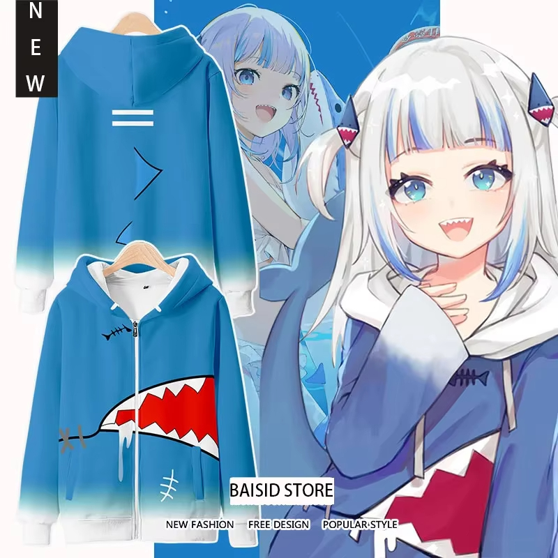 Аниме Gawr Gura косплей толсто – обзор и цена Anime Cosplay Thick