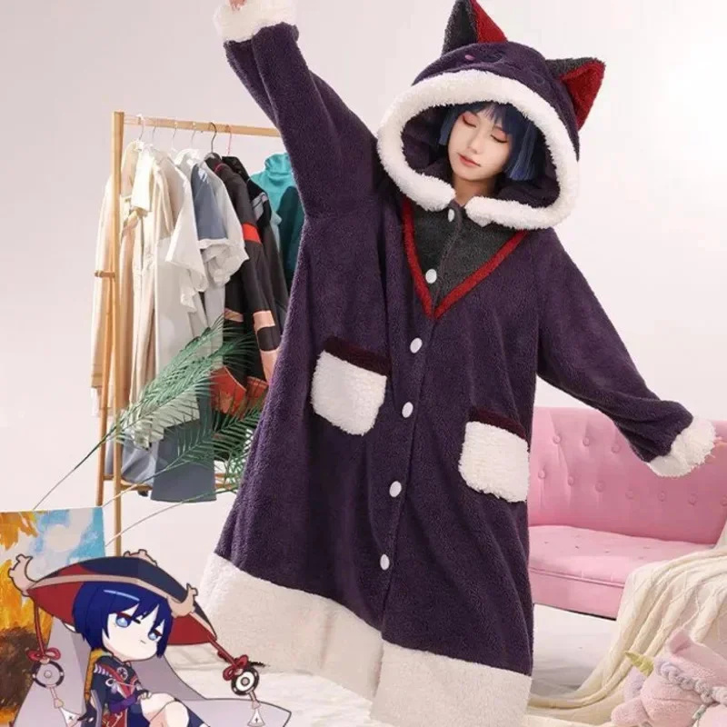 Genshin Impact Косплей Пижама  – обзор и цена Anime Cosplay Thick