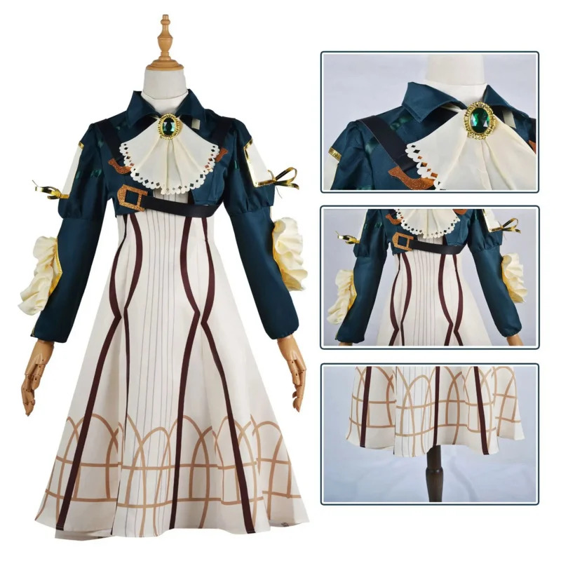 Аниме Косплей Фиолетовый Эверг – обзор и цена Violet Evergarden Dress
