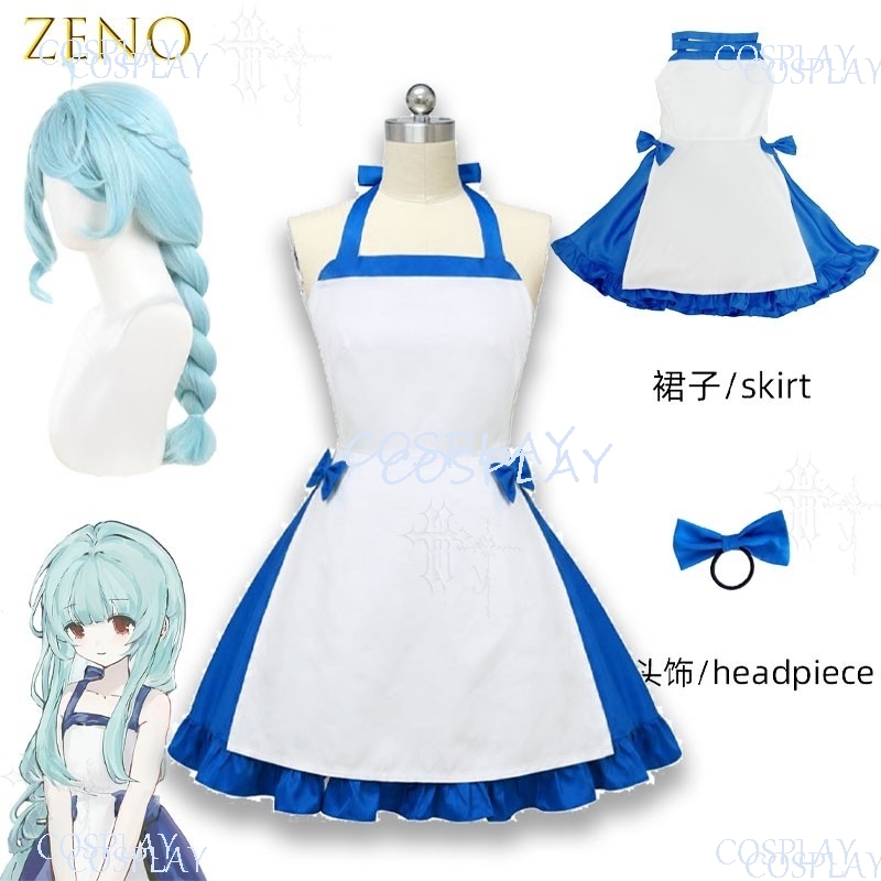 Синий костюм для косплея на Хэ – обзор и цена Zenos Anime Cosplay